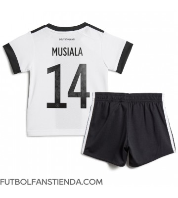 Alemania Jamal Musiala #14 Primera Equipación Niños Mundial 2022 Manga Corta (+ Pantalones cortos)